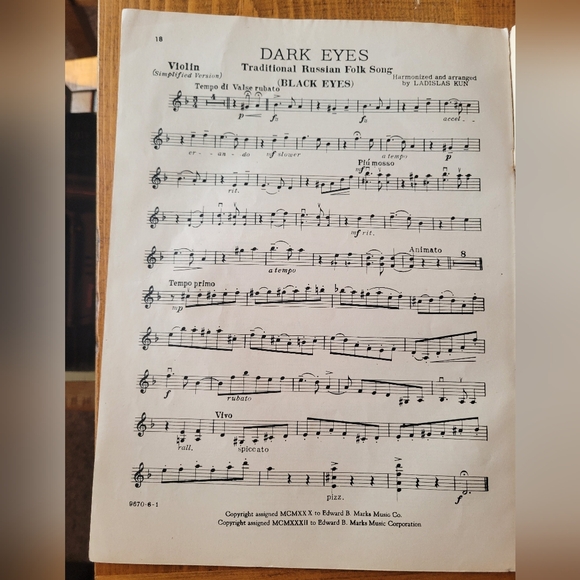 Vintage Antique 1930s Radio City Album Violin Piano Duets Sheet Music 16 Songs - Picture 6 of 8